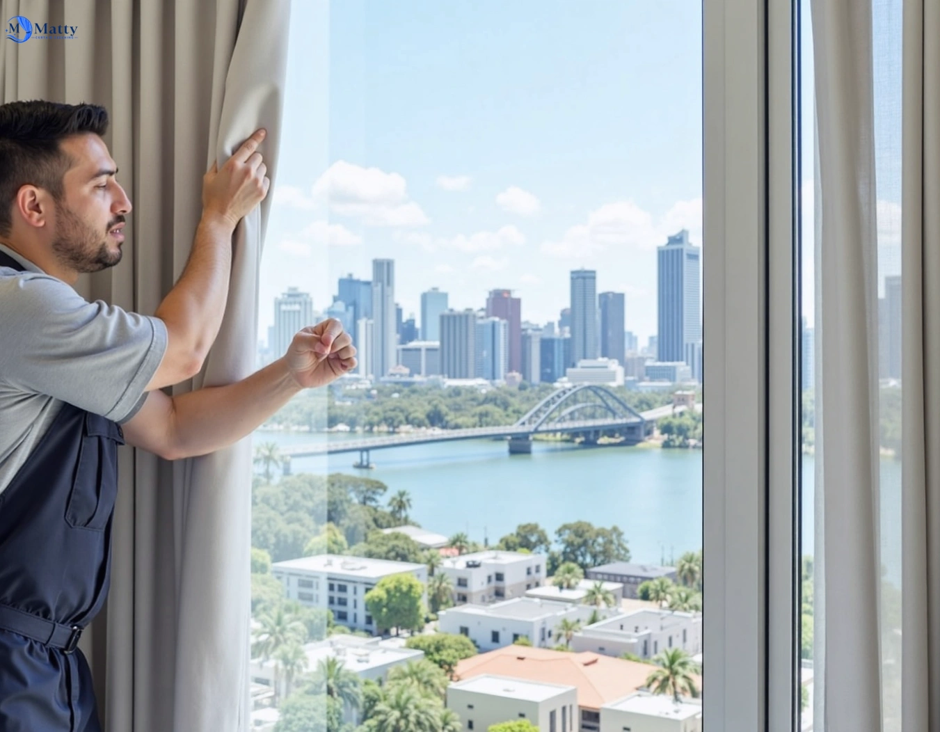 Professional curtain steam cleaning service kareela-nsw QLD by Matty Curtain Cleaning